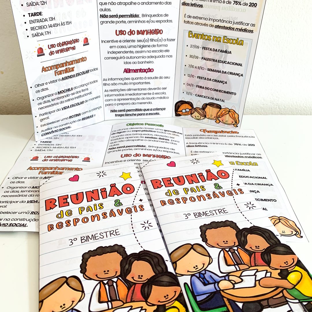 Folder Reunião de Pais