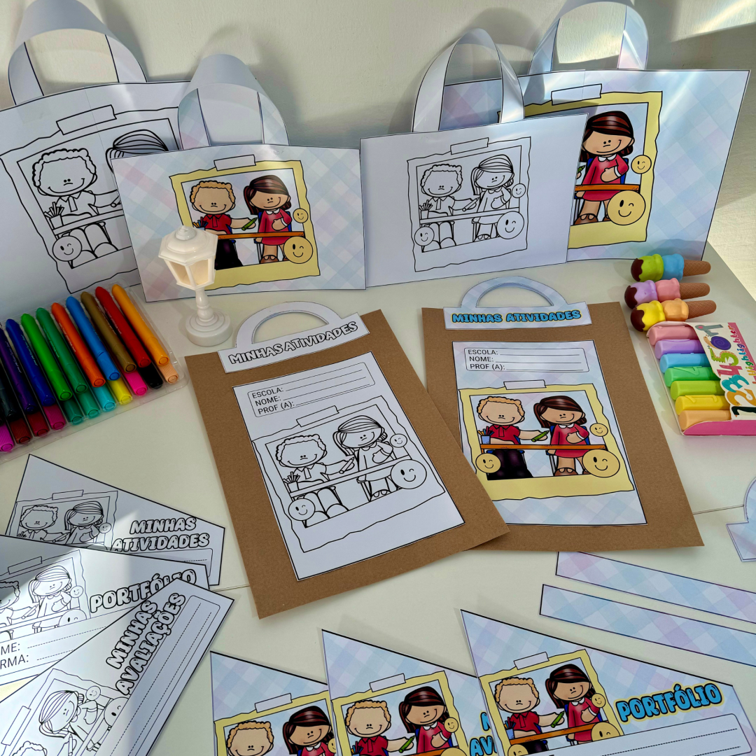 Kit Capas de Atividades - Escola