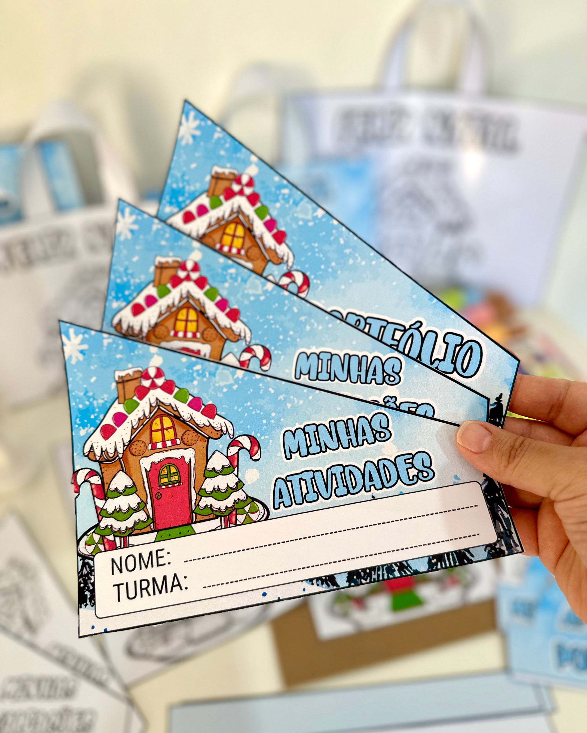 Kit Capas de Atividades - Casinha de Natal - Imagem 8