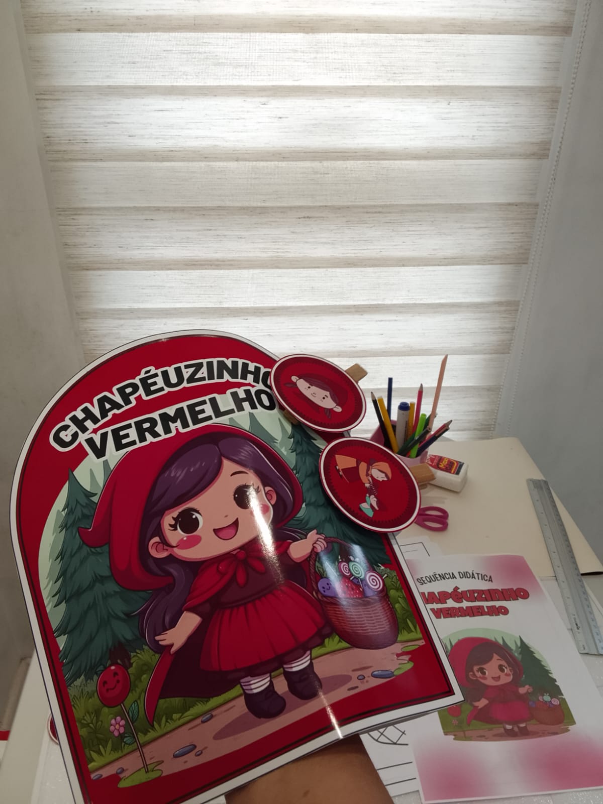 Luva Contação de História - Chapeuzinho Vermelho