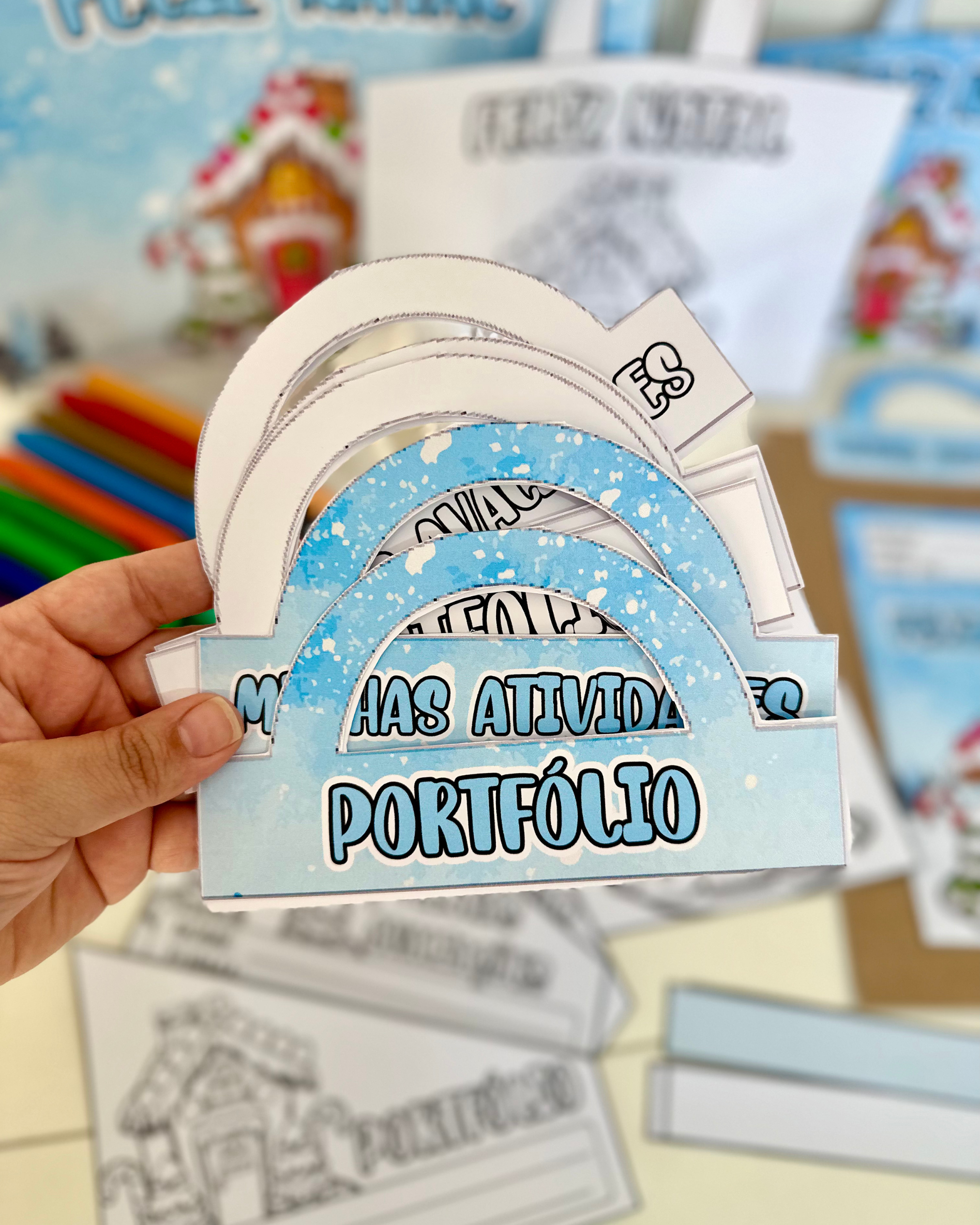 Kit Capas de Atividades - Casinha de Natal - Imagem 3