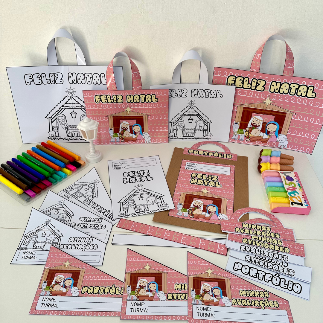 Kit Capas de Atividades - Natal Cristão