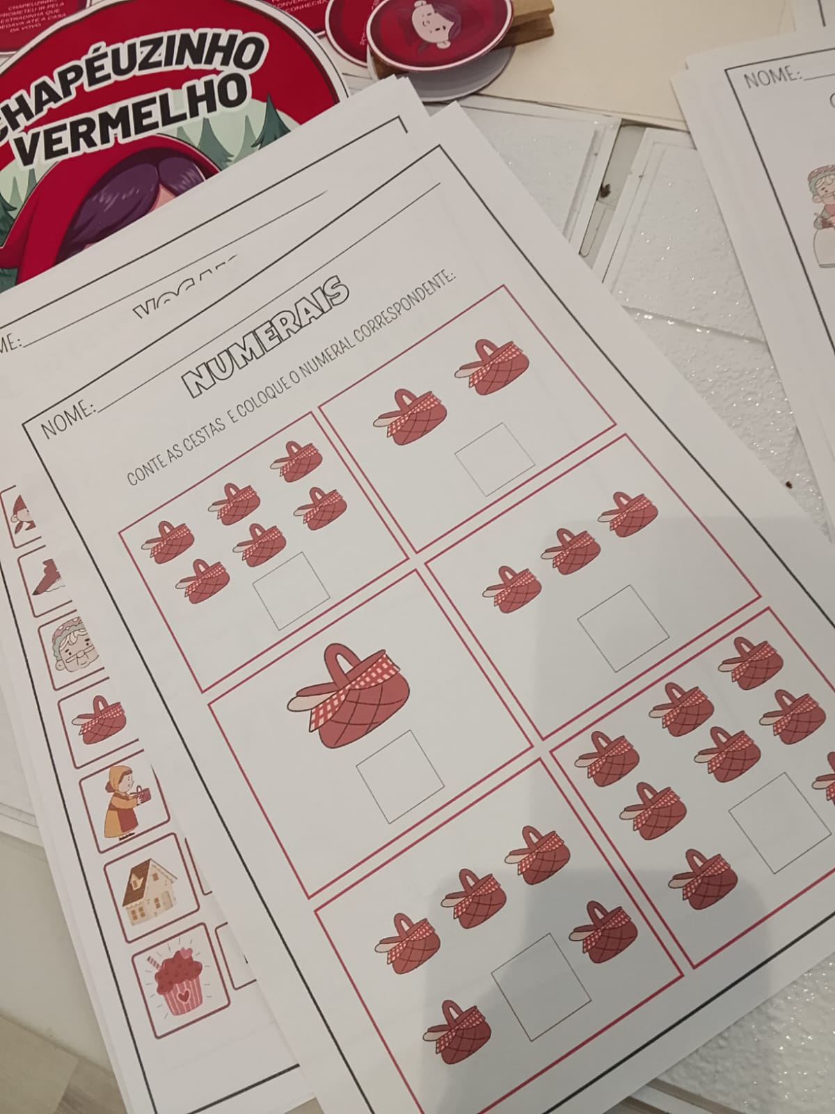 Luva Contação de História - Chapeuzinho Vermelho - Imagem 2
