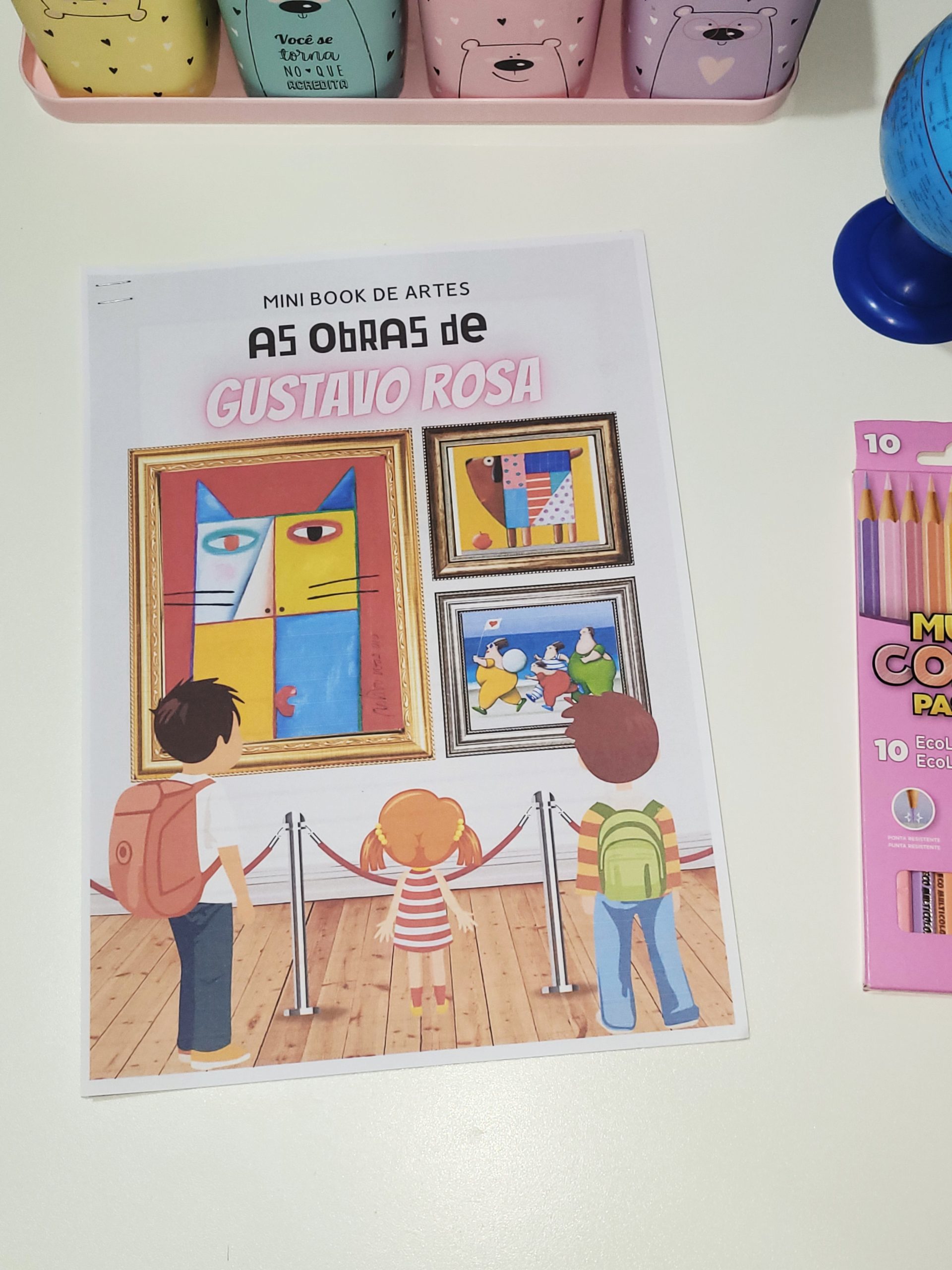 Mini Book de Artes - Explorando as Cores de Gustavo Rocha