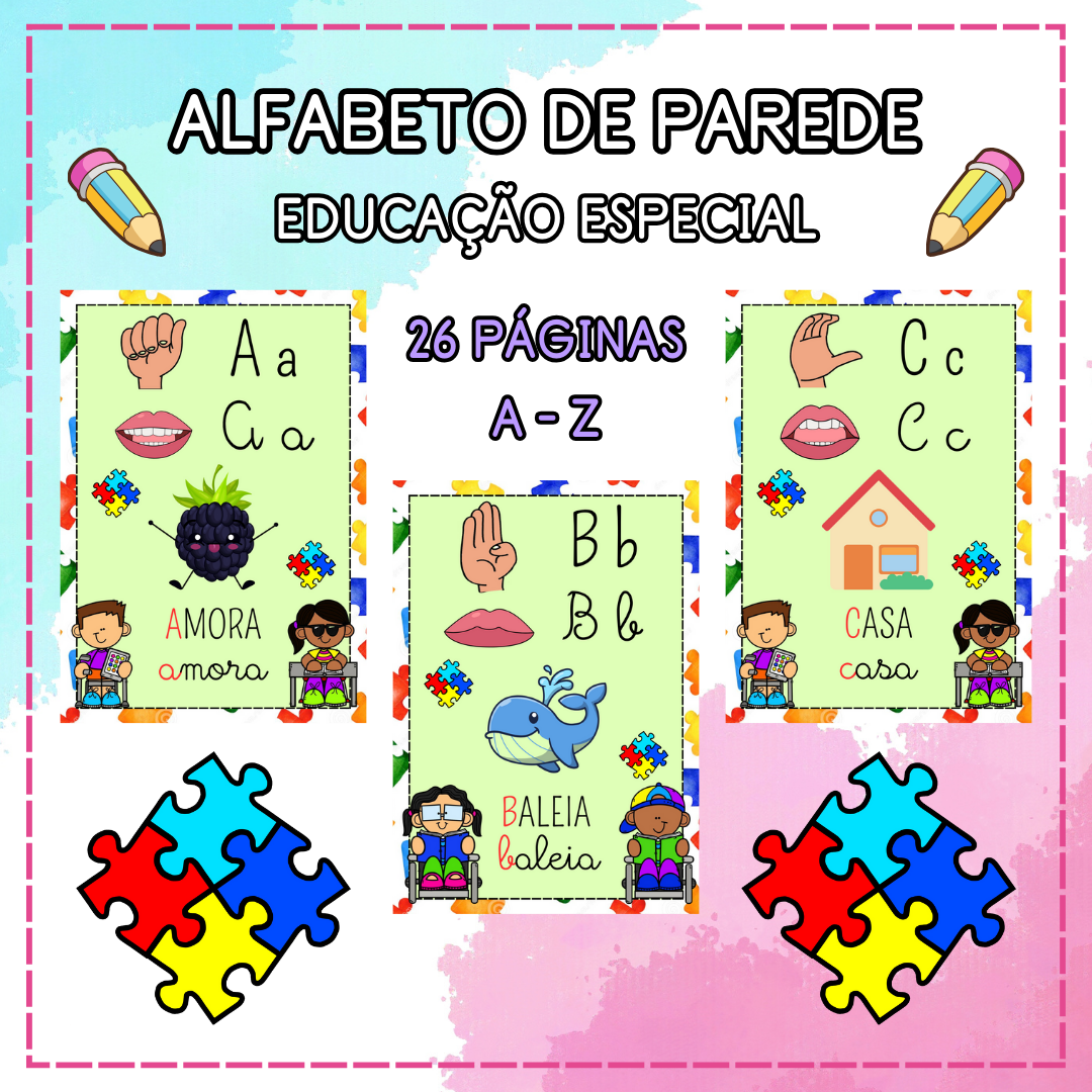 Alfabeto de Parede - Educação Especial