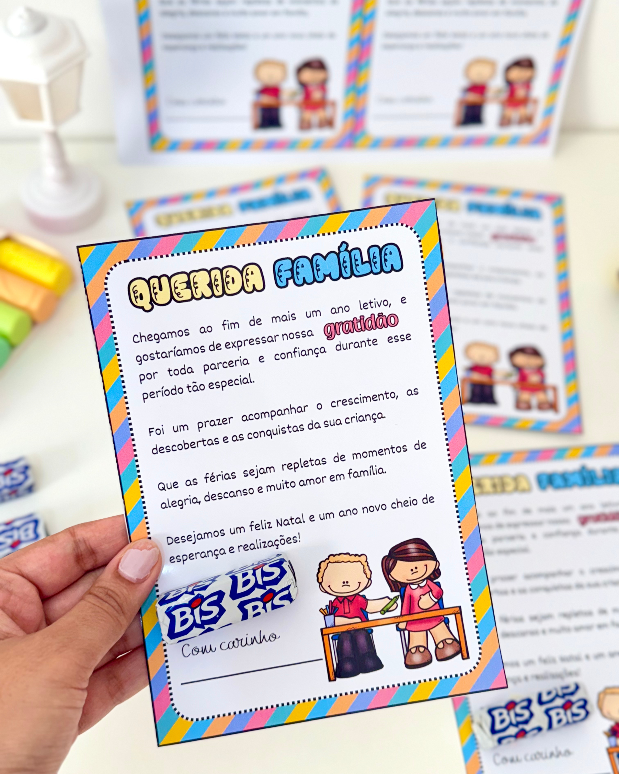 Cartão Editável "Querida Família"
