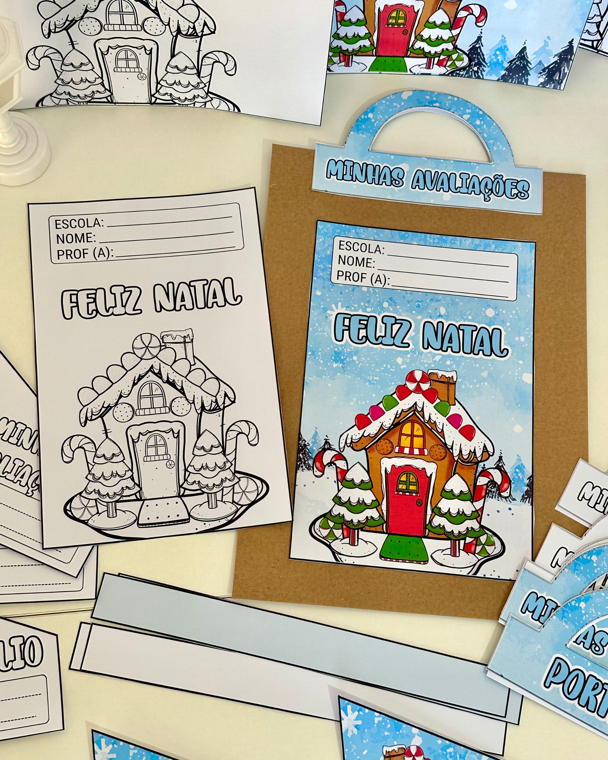 Kit Capas de Atividades - Casinha de Natal - Imagem 4