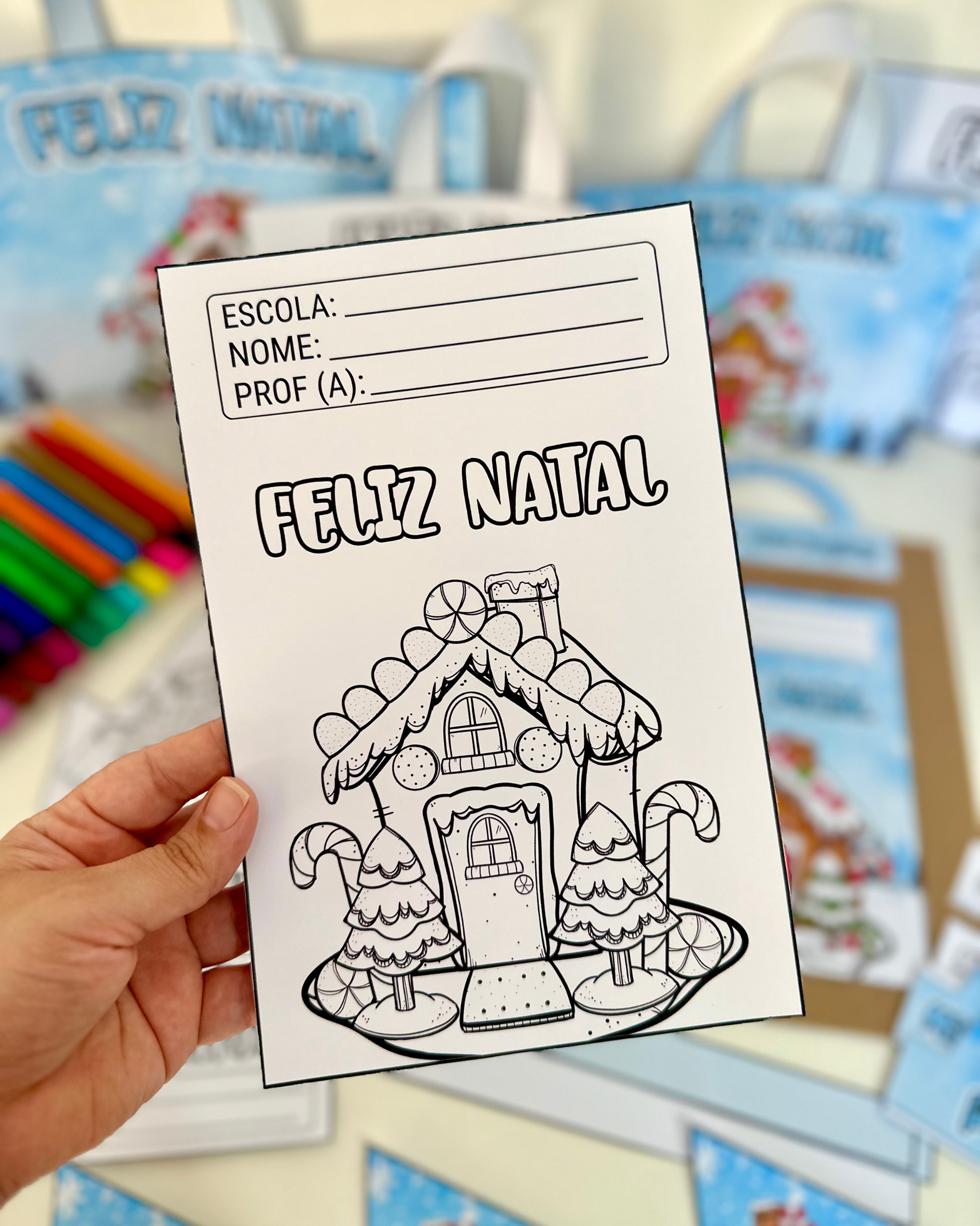 Kit Capas de Atividades - Casinha de Natal - Imagem 6