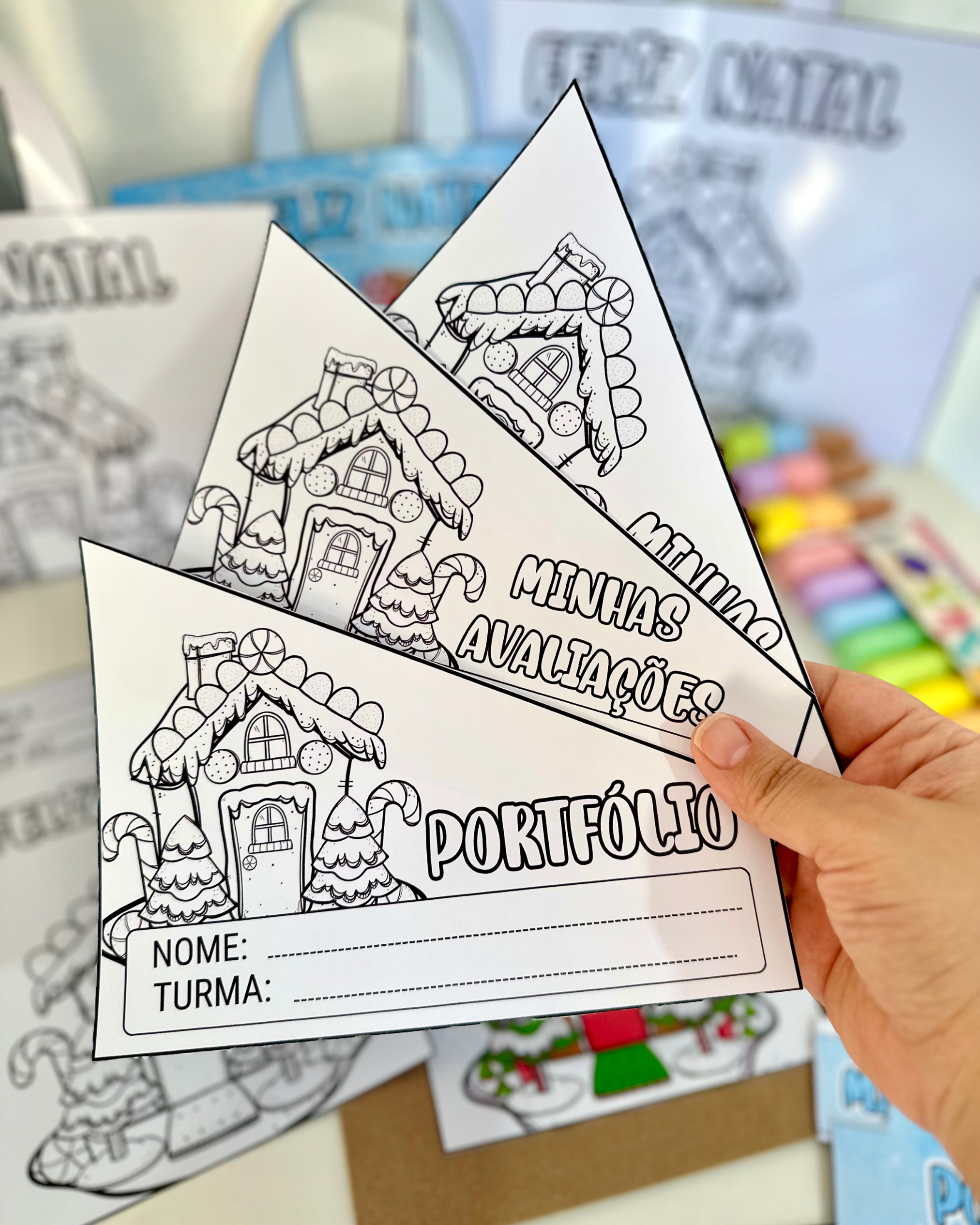 Kit Capas de Atividades - Casinha de Natal - Imagem 7