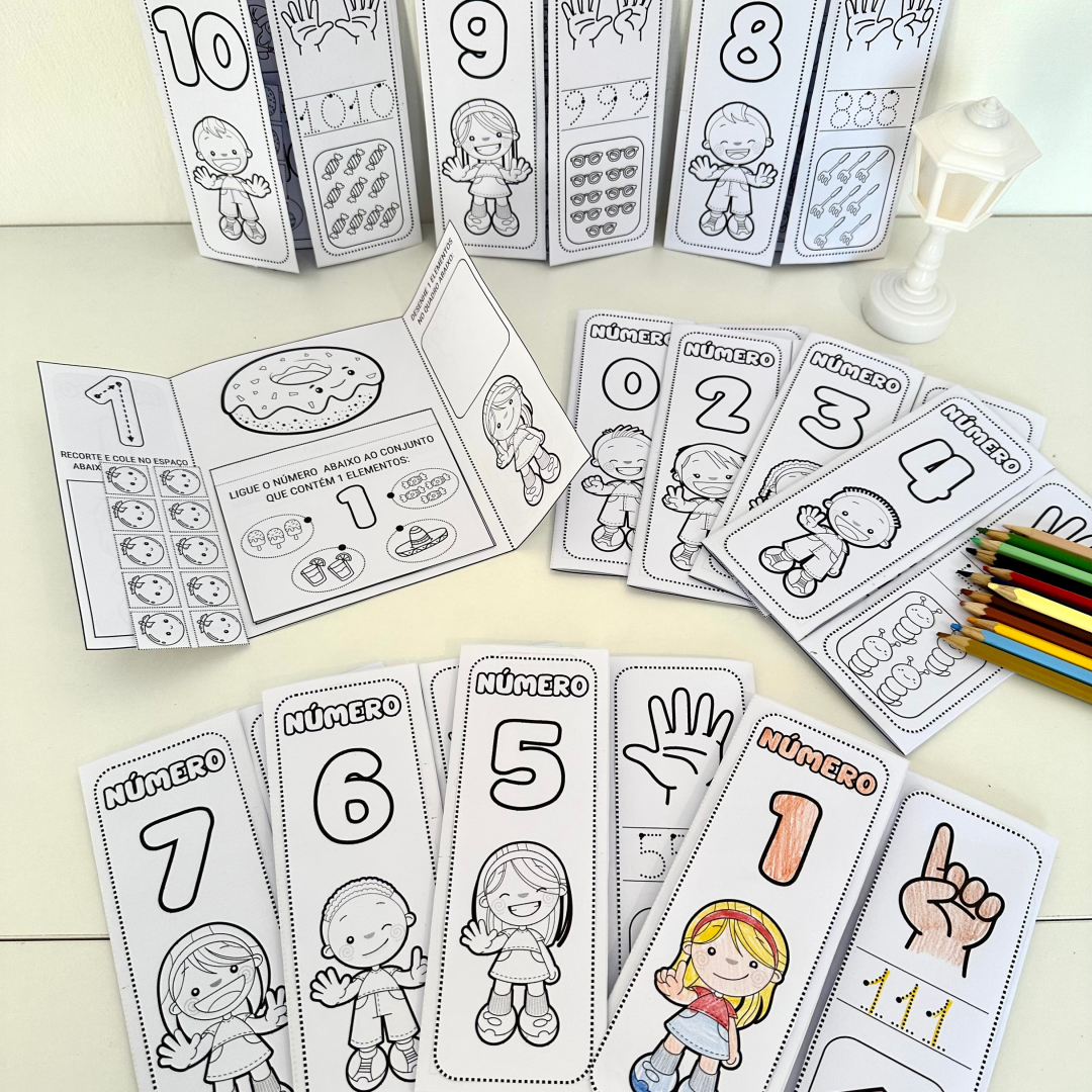 Lapbook Numerais de 0 a 10