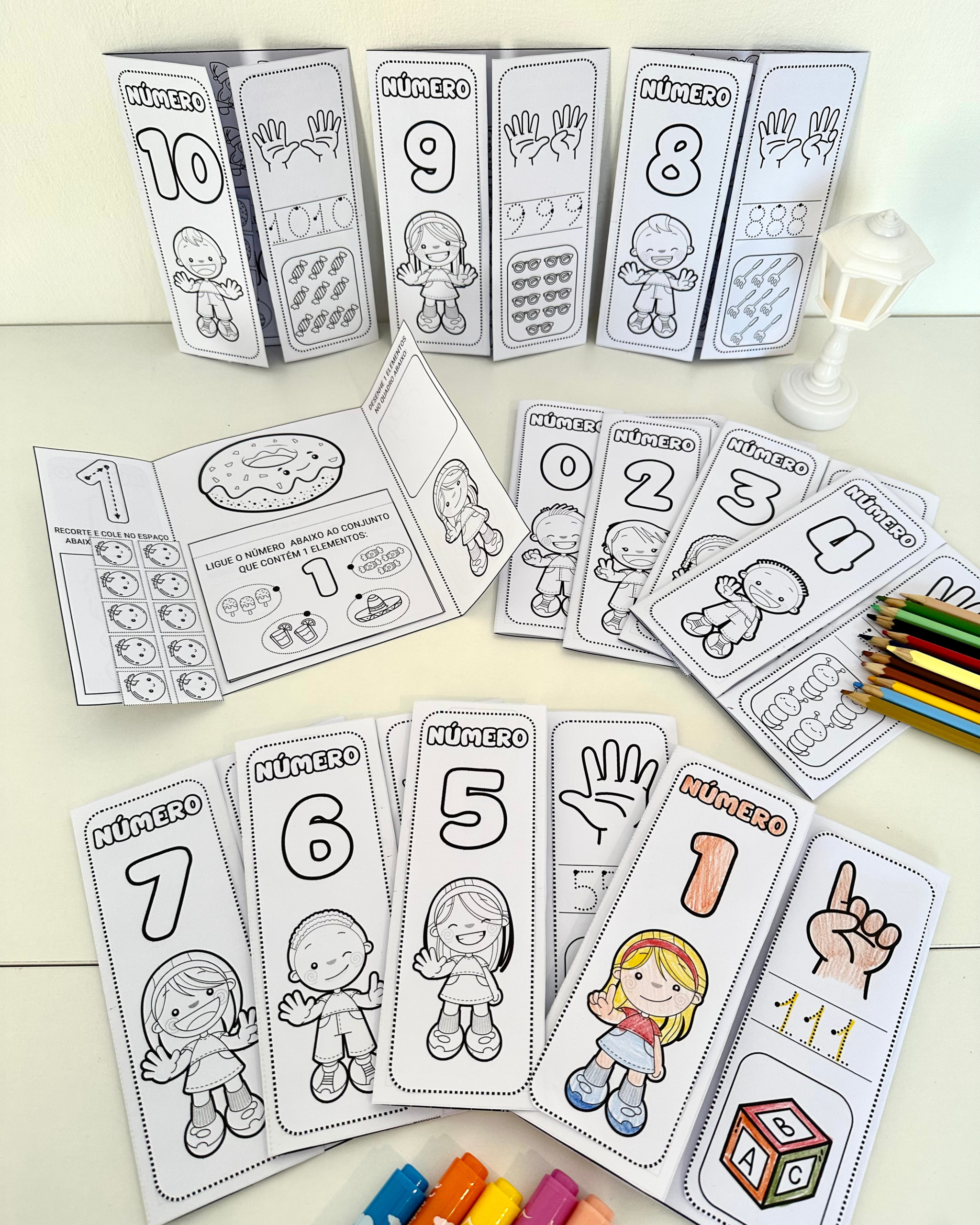 Lapbook Numerais de 0 a 10
