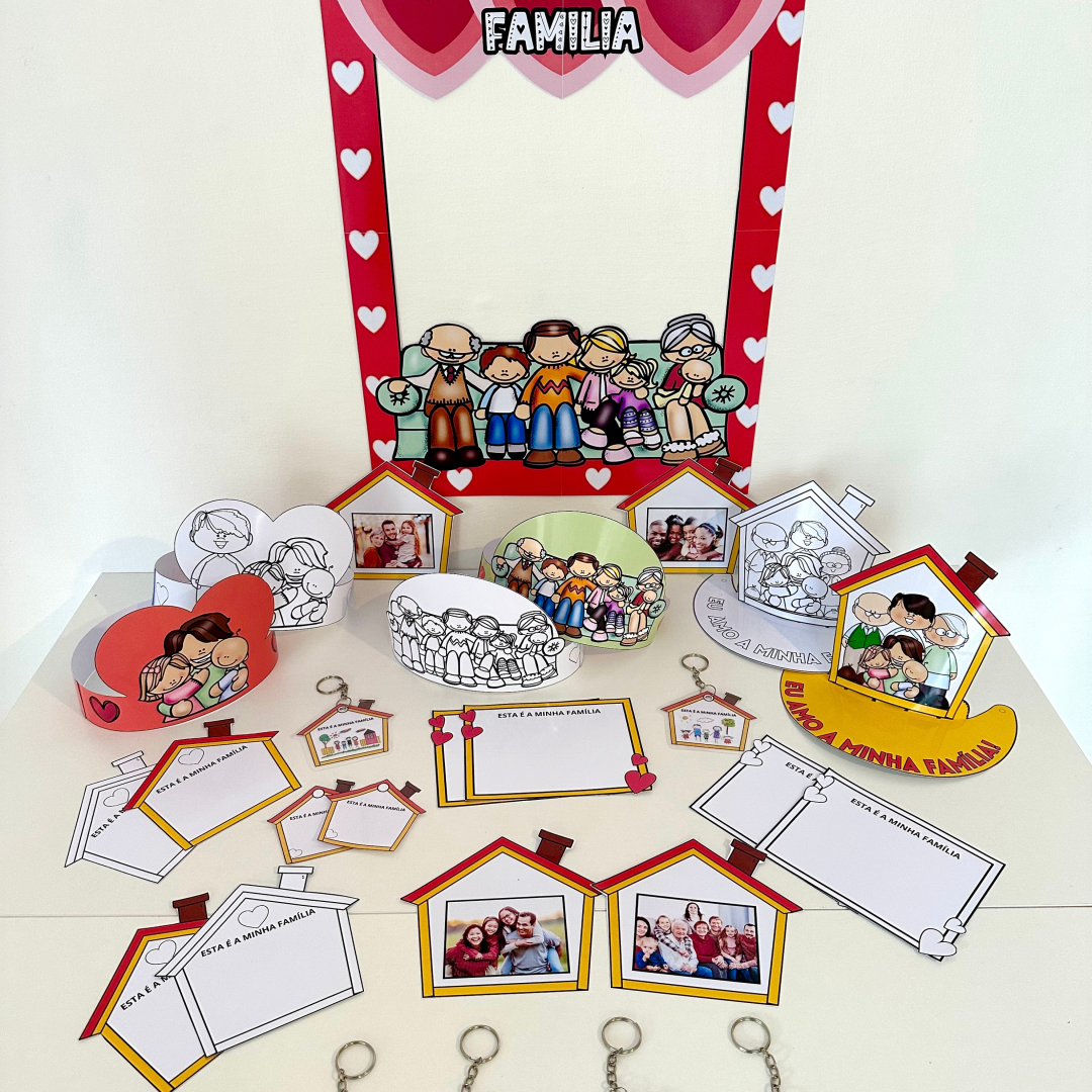Kit Lembrancinhas e Moldura - dia da Família