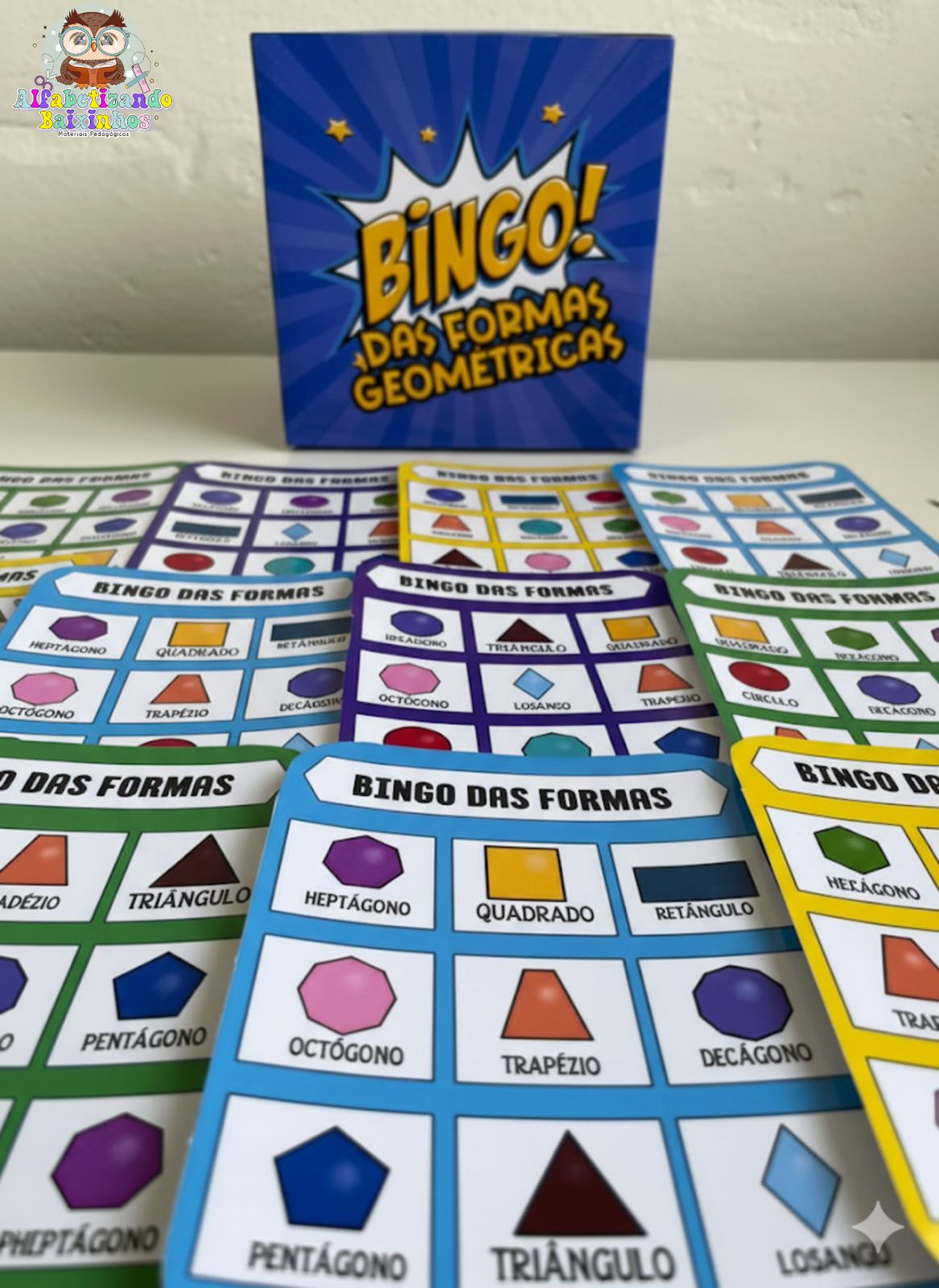 Bingo das Formas Geométricas – Clube Alfabetinho