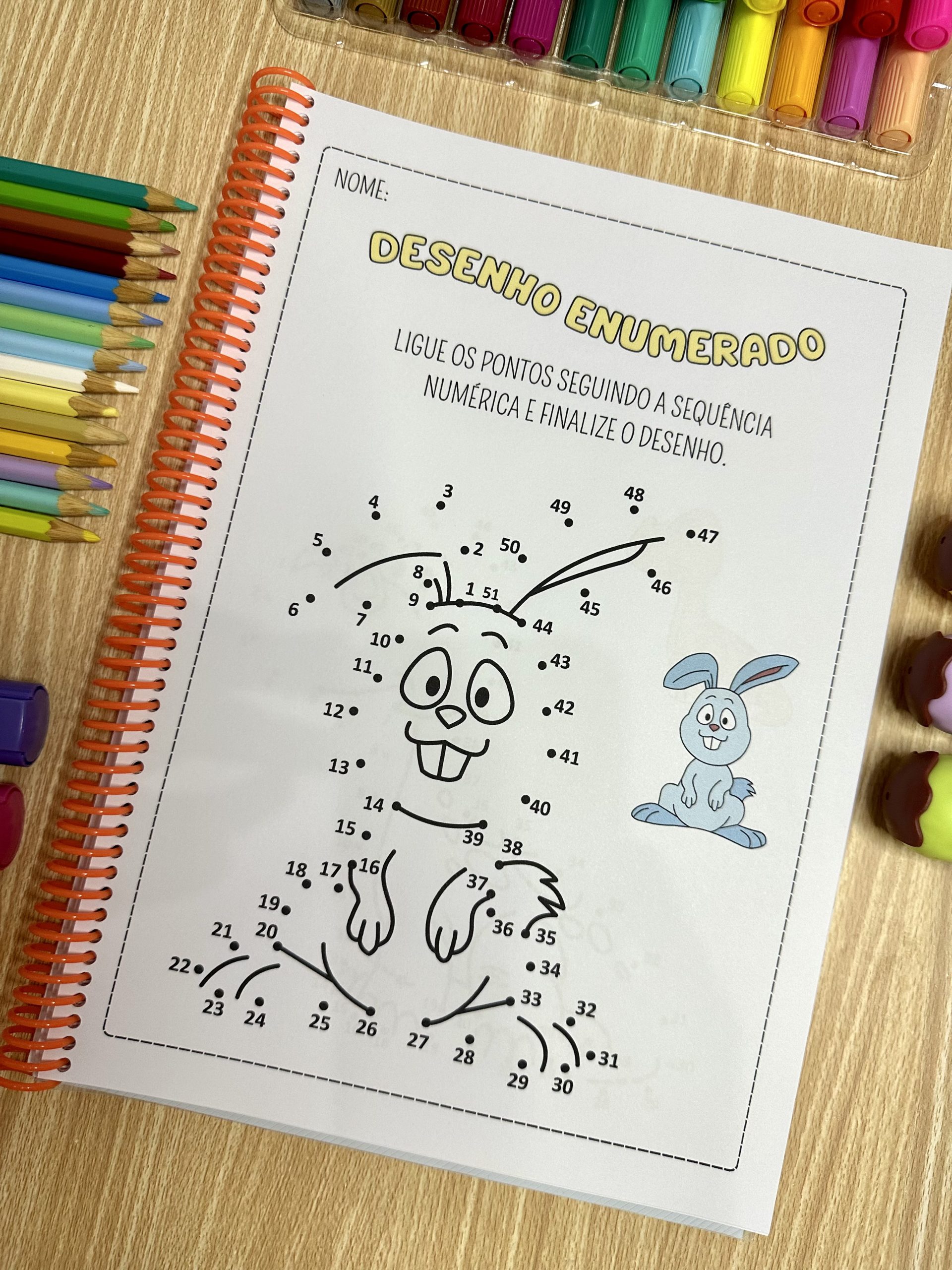 Desenho Enumerado – Clube Alfabetinho