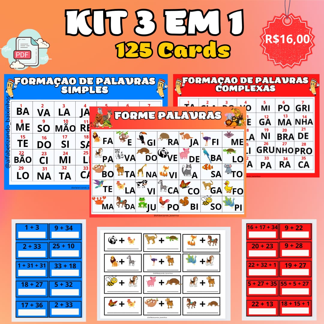 Kit Formação de Palavras
