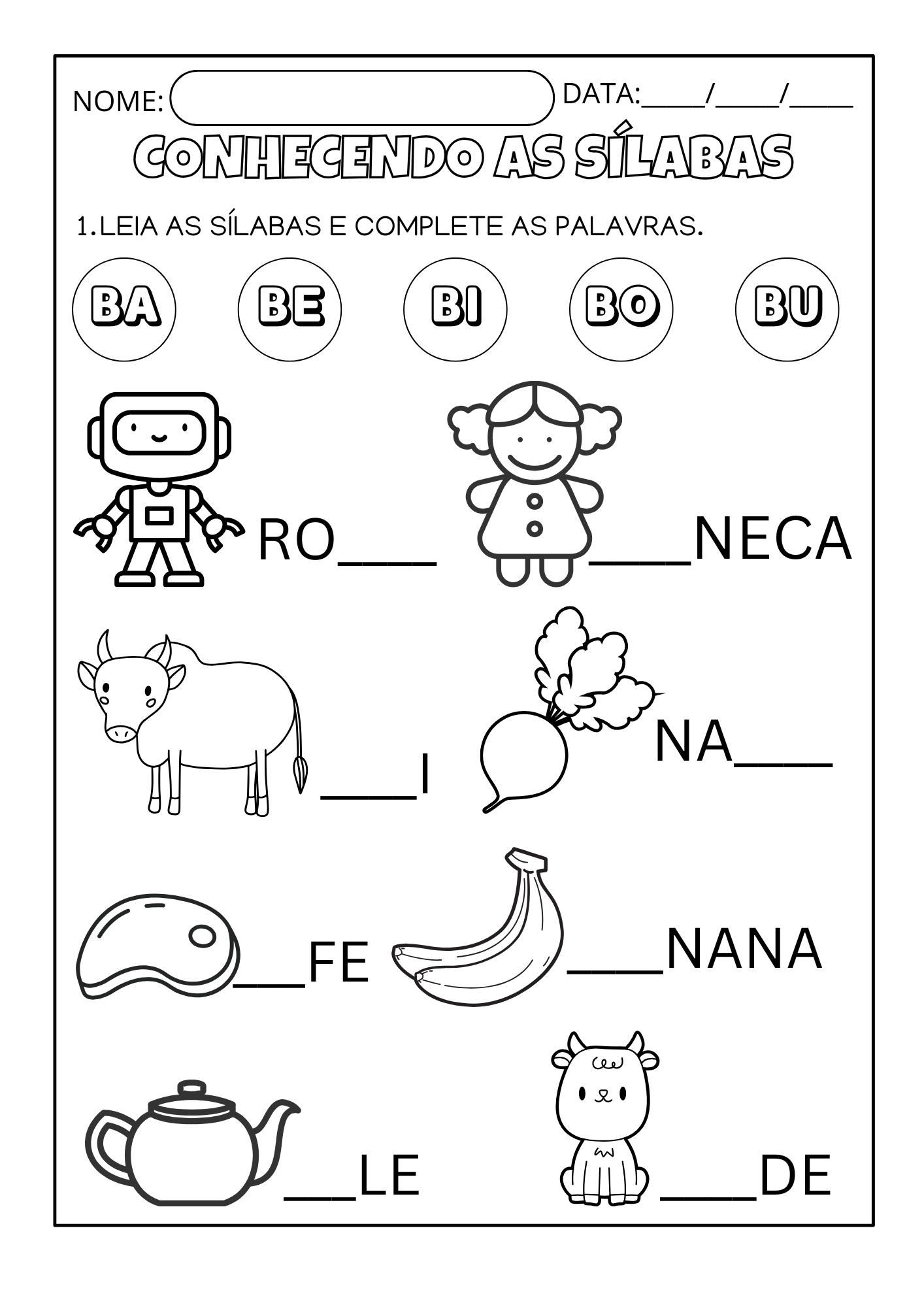 Conhecendo as Sílabas Simples - Imagem 4